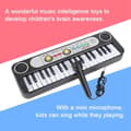 Miniatyrbild 6 av 9: OBOSOE 37 Key Piano Keyboard Elektroniskt tangentbord Piano med mikrofon 24 Demos 3 Timbres Plast Musikinstrument leksak
