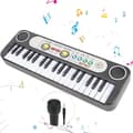 Miniatyrbild 1 av 9: OBOSOE 37 Key Piano Keyboard Elektroniskt tangentbord Piano med mikrofon 24 Demos 3 Timbres Plast Musikinstrument leksak