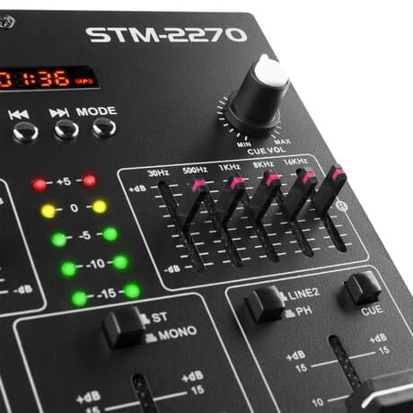 Vonyx STM-2270 Mixer 4kanaler/eff/USB/MP3/BT