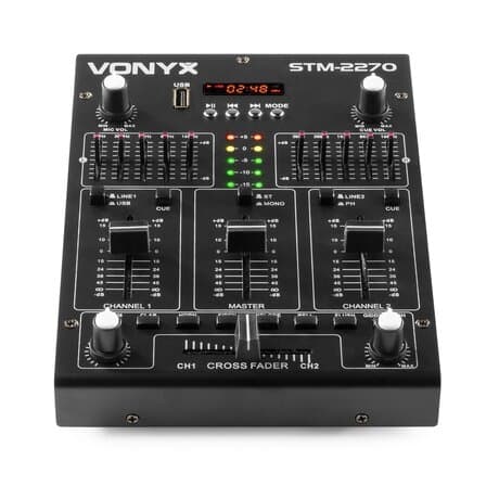 Vonyx STM-2270 Mixer 4kanaler/eff/USB/MP3/BT