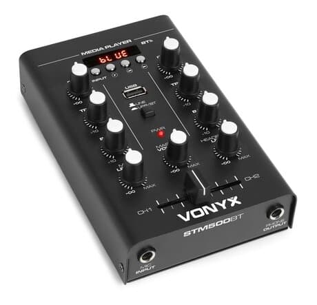 Vonyx STM500BT Mixer 2CH, BT, MP3, Displa