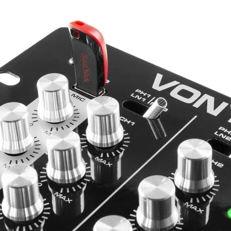 Vonyx STM-2300 Mixer 2 kanaler, MP3