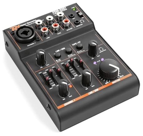 Power Dynamics PDM-D301 Mixer 3kanaler/EQ/USB