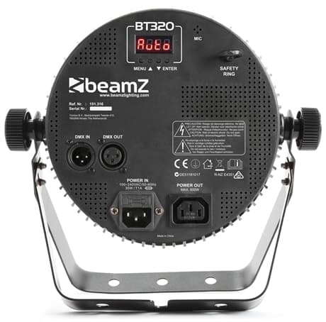 Beamz BT320 Flat PAR 18x6W 4-1 DMX IRC