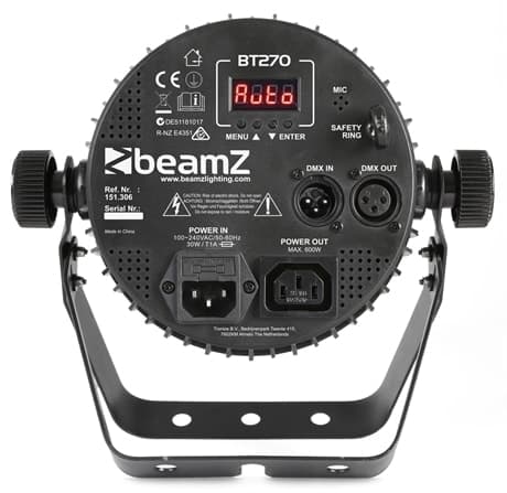 Beamz BT270 Flat Par 7x6W 4in1 DMX IRC