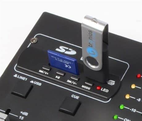 SkyTec- Vonyx STM-2250 Mixer, 4 kanaler, effekter, USB, MP3