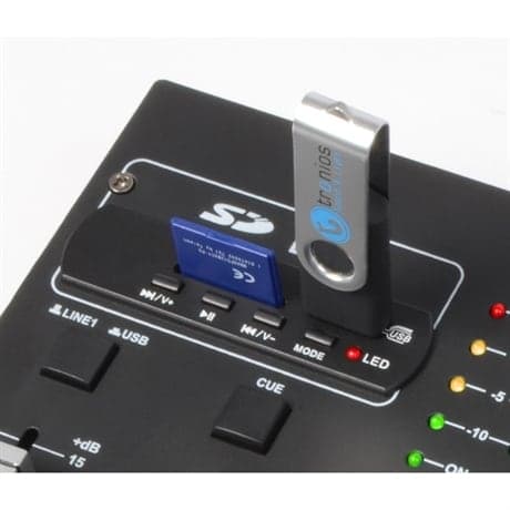 SkyTec- Vonyx STM-2250 Mixer, 4 kanaler, effekter, USB, MP3