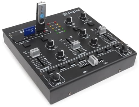 SkyTec- Vonyx STM-2250 Mixer, 4 kanaler, effekter, USB, MP3