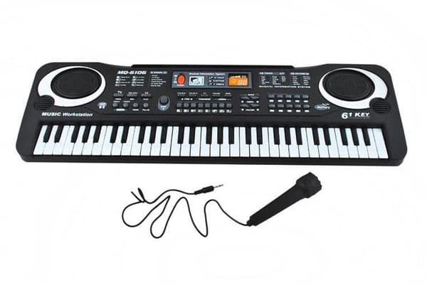 Elektronisk orgel - 61 tangenter med mikrofon