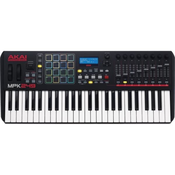 USB MIDI master keyboard 49 noter 16 pads
