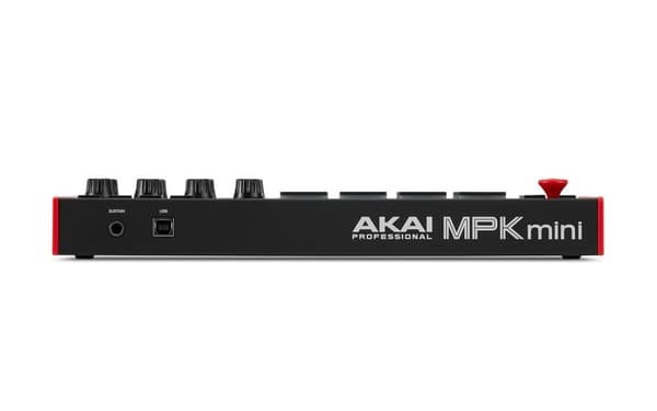 AKAI MPK Mini MK3 Control keyboard Pad controller MIDI USB Sort, Rød