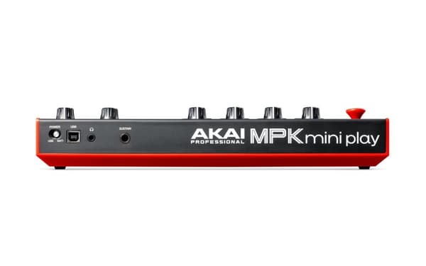 AKAI MPK Mini Play MK3 Control näppäimistö Pad-ohjain MIDI USB Musta, punainen