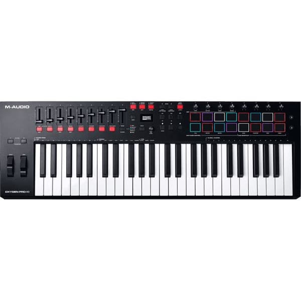 M-AUDIO KMD OXYGENPRO49 - USB/MIDI master keyboard 49 tangenter RGB pads