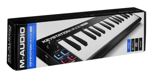 M-AUDIO Keystation Mini 32 MK3 MIDI-näppäimistö 32 näppäintä USB musta, valkoinen