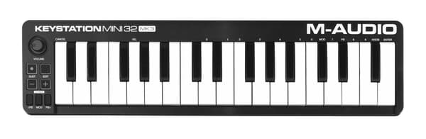 M-AUDIO Keystation Mini 32 MK3 MIDI-näppäimistö 32 näppäintä USB musta, valkoinen