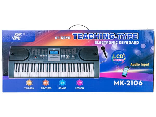 Keyboard Organ 61 Keys Strømforsyning Mikrofon MK-2106