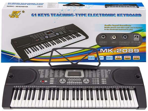 Näppäimistö Organ 61 Keys Virtalähde MK-2089