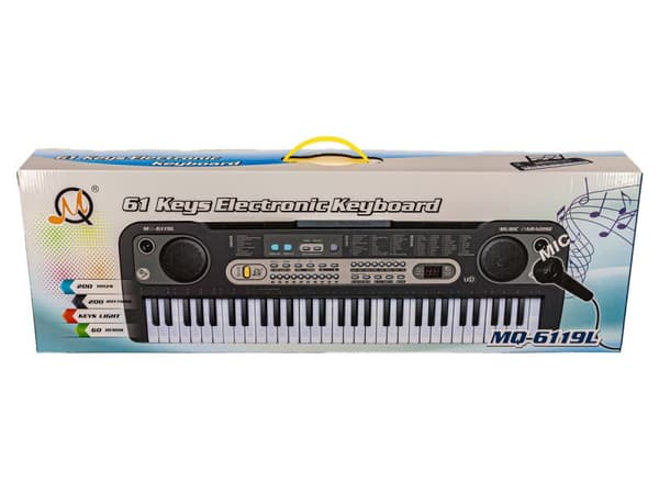 Keyboard MQ-6119L Orgel, 61 tangenter, Mikrofon, Game Learning