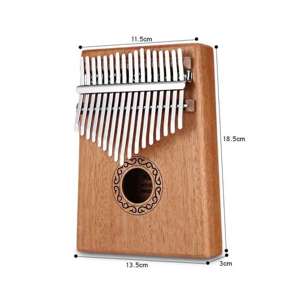 Thumb Piano 17 Key Kalimba Finger Bärbart trämusikinstrument
