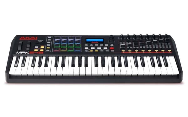 AKAI MPK 249 Ohjausnäppäimistö Pad-ohjain MIDI USB RGB Musta