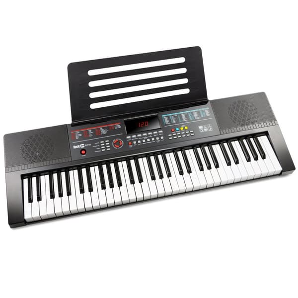 RockJam 61-tangenters Keyboard Piano med Lektioner och Notklistermärken