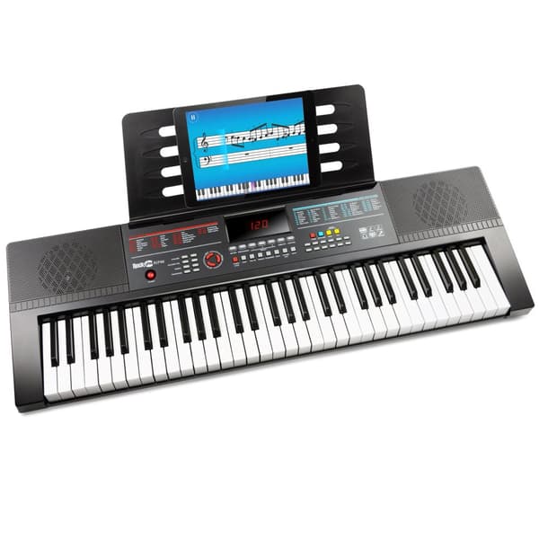 RockJam 61-tangenters Keyboard Piano med Lektioner och Notklistermärken
