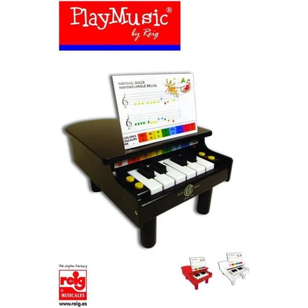 Flygel - CLAUDIO REIG - Litet träpiano - Elektroniskt - 4 melodier - Energisparande