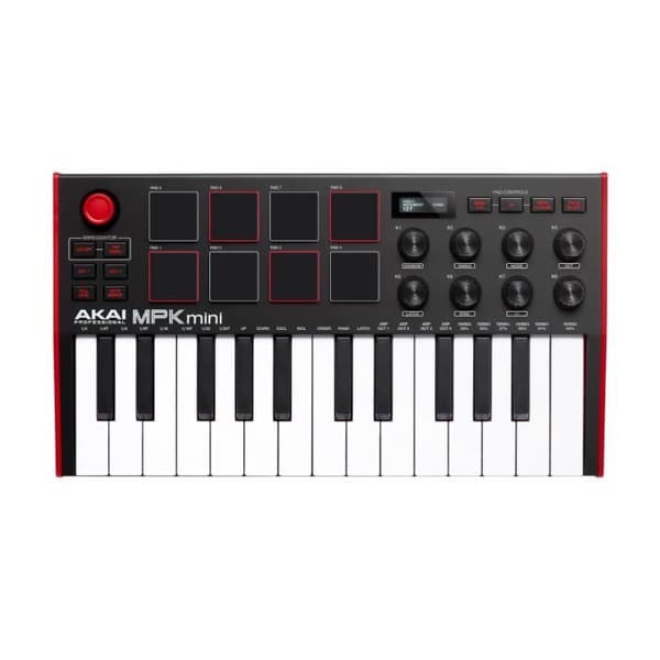 Akai Pro MPKMINIMKIII - USB huvudtangentbord 25 mini anteckningar 8 pads OLED-skärm