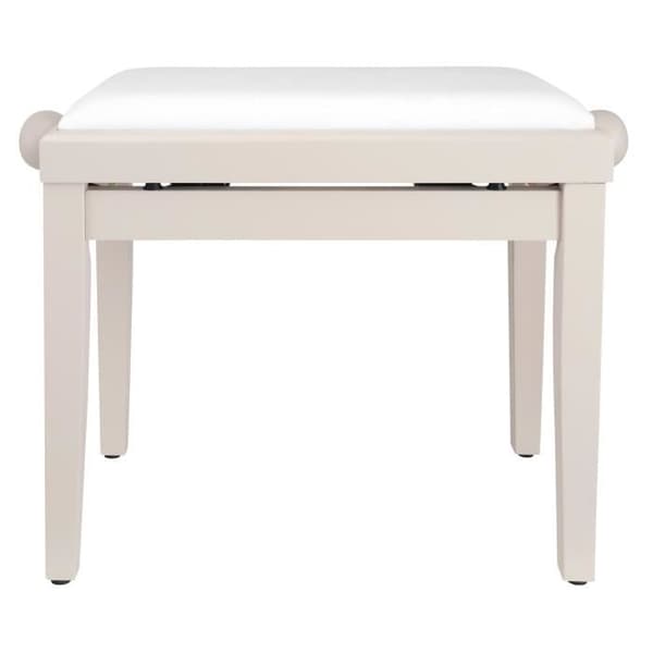 pack piano Classic Cantabile pianobench fröj trä vit matt