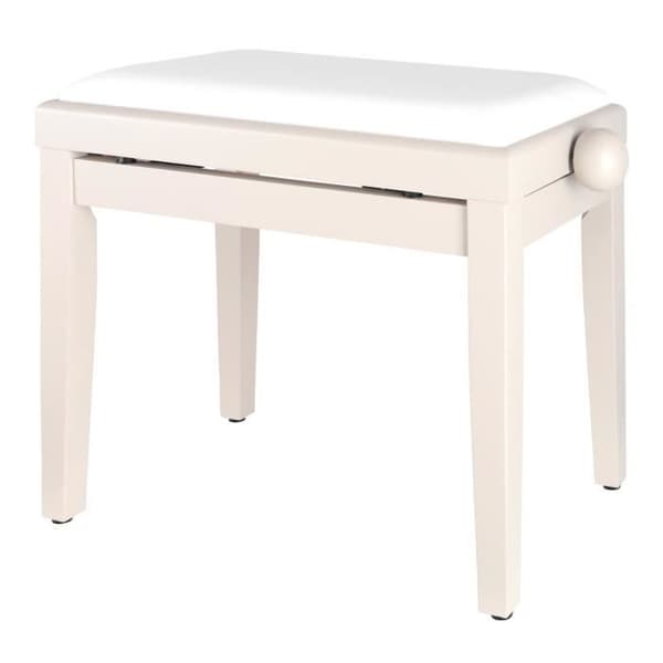 pack piano Classic Cantabile pianobench fröj trä vit matt
