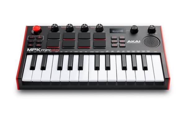 AKAI MPK Mini Play MK3 Control keyboard Pad-controller MIDI USB Sort, Rød