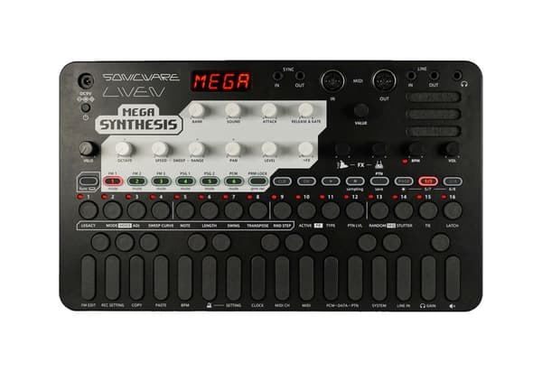 Sonicware LIVEN MEGA SYNTHESIS - Modul til komposition af retrospilmusik