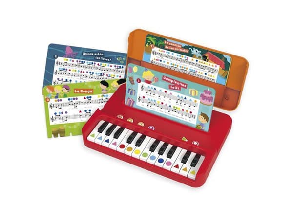 Pack piano - tangentbord Diset - 1120200261 - Jag lär mig piano, Ny version, Utbildningsspel från 5 år.