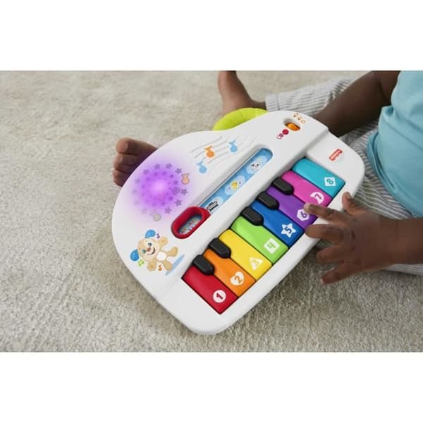 FISHER-PRICE - My Funny Piano - Baby elektronisk klaver - 60 musikstykker og sætninger - 6 måneder og +