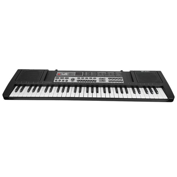 61 Tangenters Bärbar Elektronisk Orgel, Inbyggd Mikrofon, Barnvänlig Design, Mångsidiga Ljudalternativ