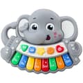 Miniatyrbild 3 av 3: Pack piano - klaviatur Leantoys Interaktiva pianomelodier, djurljud, grå elefant