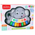 Miniatyrbild 2 av 3: Pack piano - klaviatur Leantoys Interaktiva pianomelodier, djurljud, grå elefant