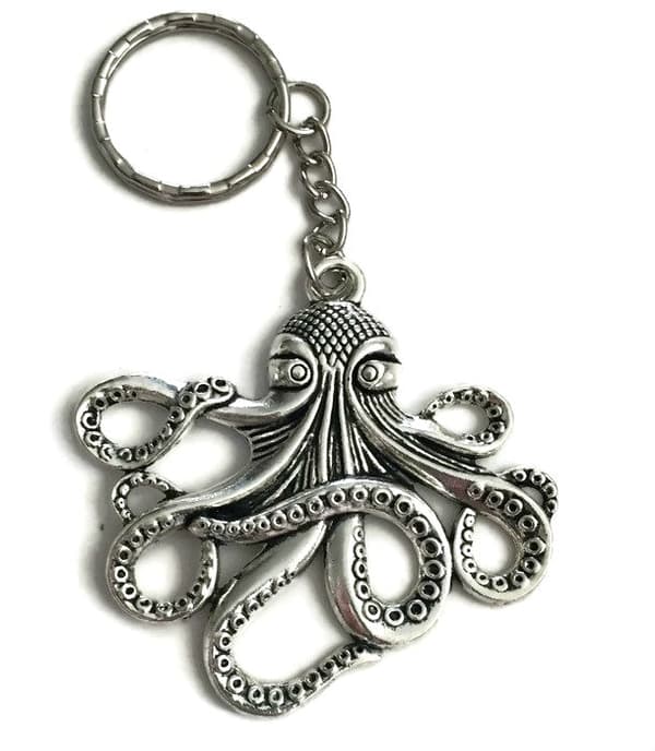 Nyckelring - Bläckfisk - Havsdjur - Kraken - Octopus