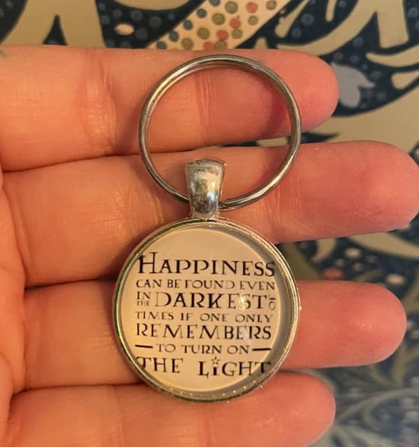 Nyckelring  Happiness can be found...  Harry Potter