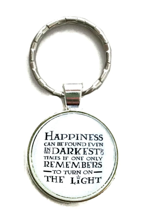 Nyckelring  Happiness can be found...  Harry Potter