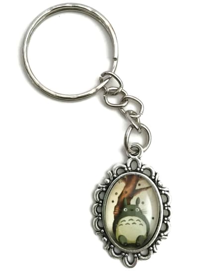Keyring - Totoro - Miyazaki - Silver