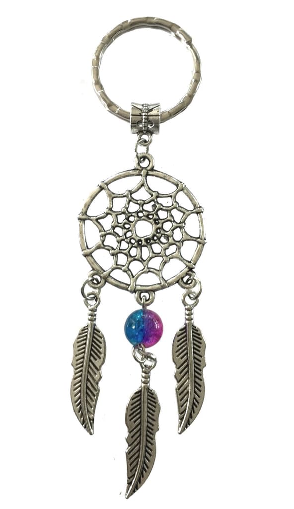 Keyring - Dreamcatcher - Bead - Purple/Blue