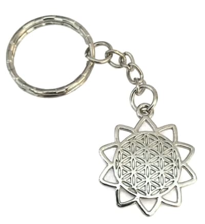 Keyring - Mandala - Flower - Buddhism