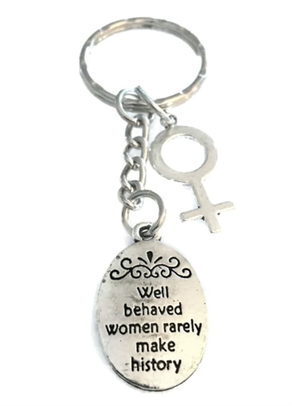 Keyring - Well behaved women...- Female symbol