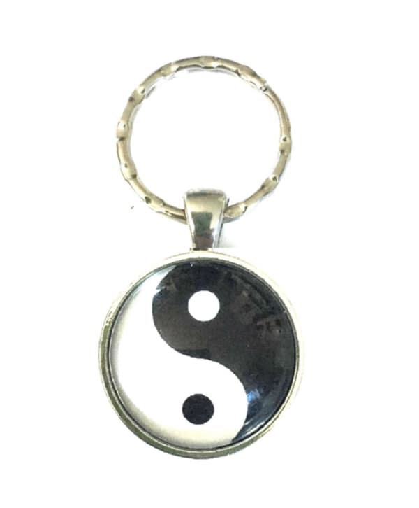 Keyring - Yin Yang - Cabochon