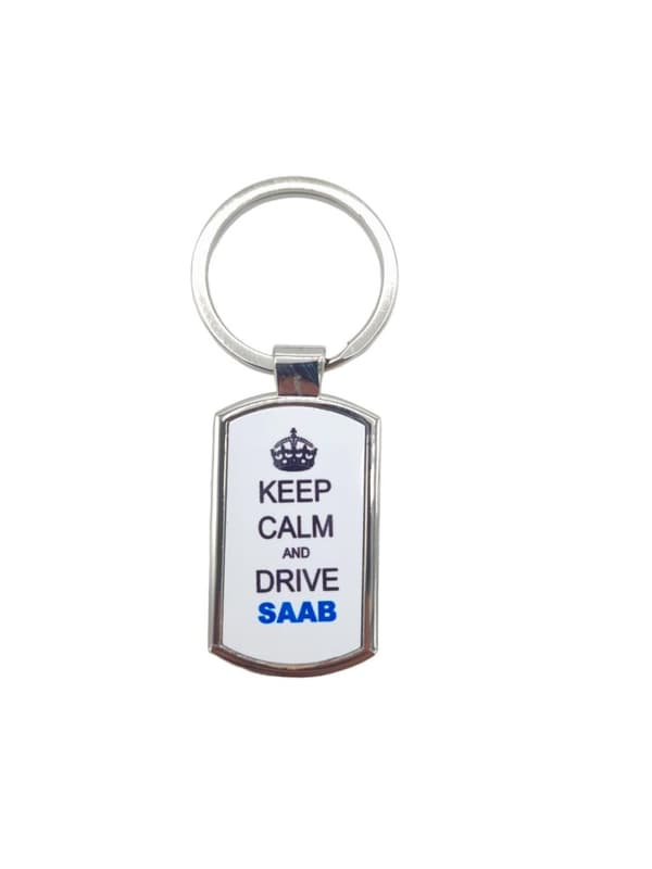 Nøglering - Keep calm and drive SAAB