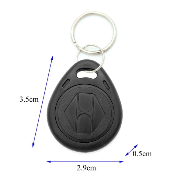 Programmerbar RFID Blipp nøglering - 10 stk