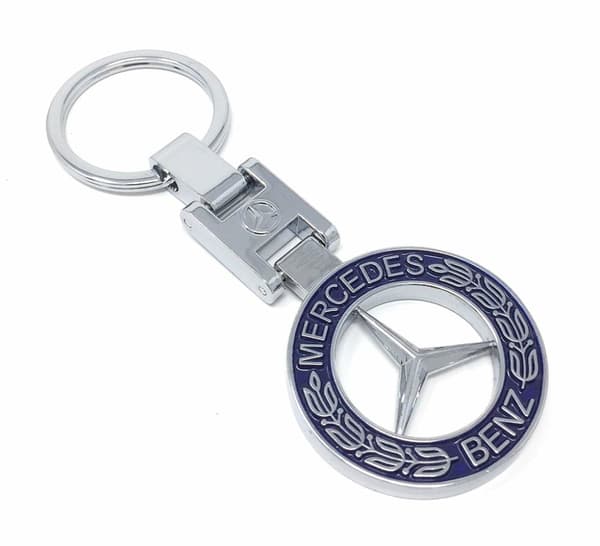 Mercedes-Benz nøglering blå