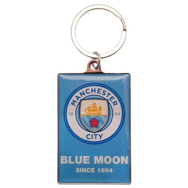 Manchester City FC Deluxe Keyring Blue One Size