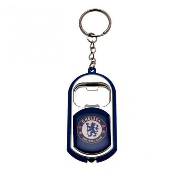 Chelsea FC Key Ring Torch Bottle Opener Blue One Size